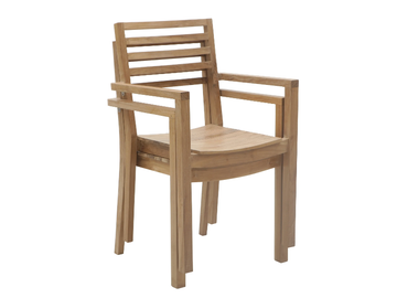 DEHORS - Garden chair with armrests by Il Giardino di Legno - view 3